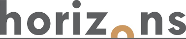 logo horizons gray and orange